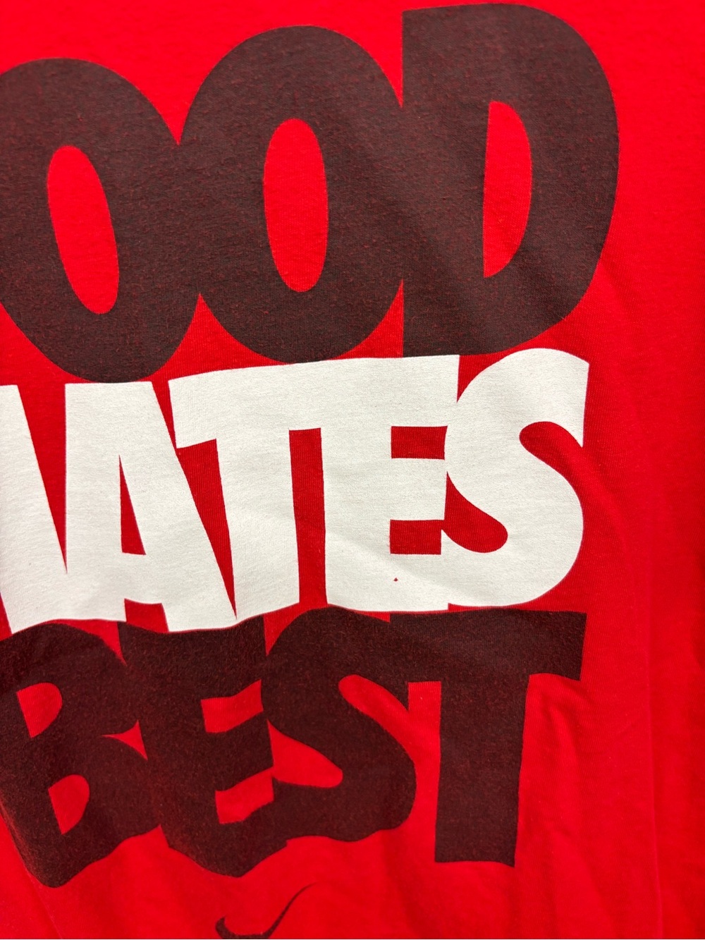 Nike Vintage Graphic T “GOOD HATES BEST” size Medium Cotton Short Sleeve Crewnec - Picture 5 of 9